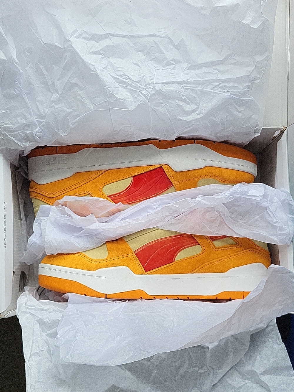 Puma Slipstream Charmander Sneakers in Dark Cheddar and Pale Lemon